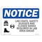 Signmission OSHA Sign, Lab Coats Glasses And With Symbol, 10in X 7in Rigid Plastic, 10" W, 7" H, Landscape OS-NS-P-710-L-13913 - alternate 1